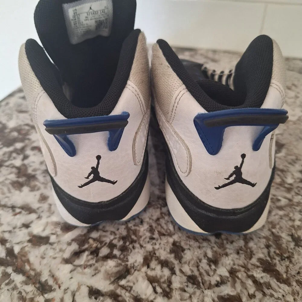 Nike Air Jordan 6 Rings Sneakers Black White ‎ 323432-142  Kid’s Size 3Y
